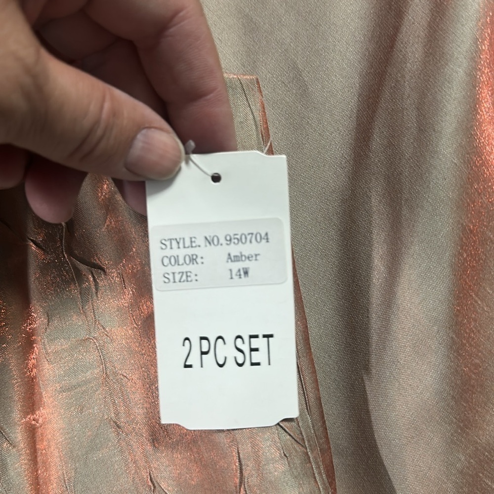 NWT David’s bridal Amber mother of the bride dress size 14 W - Picture 12 of 16